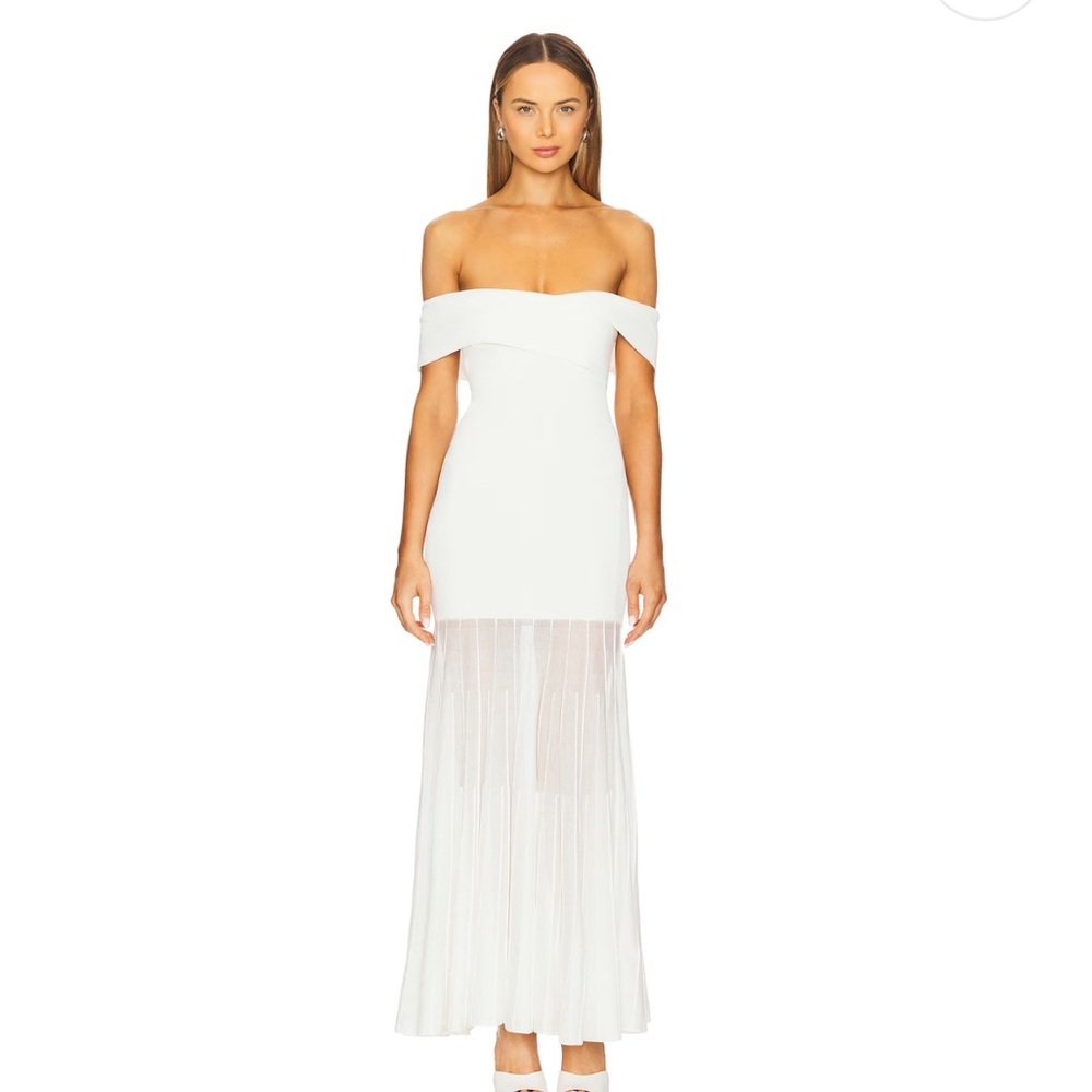 Rowan Sweater Dress in White